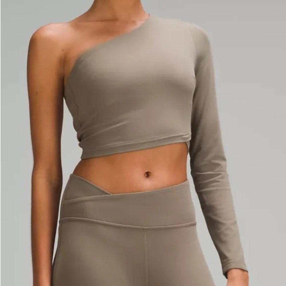 Lululemon Align One Sleeve Crop Top Sz 10